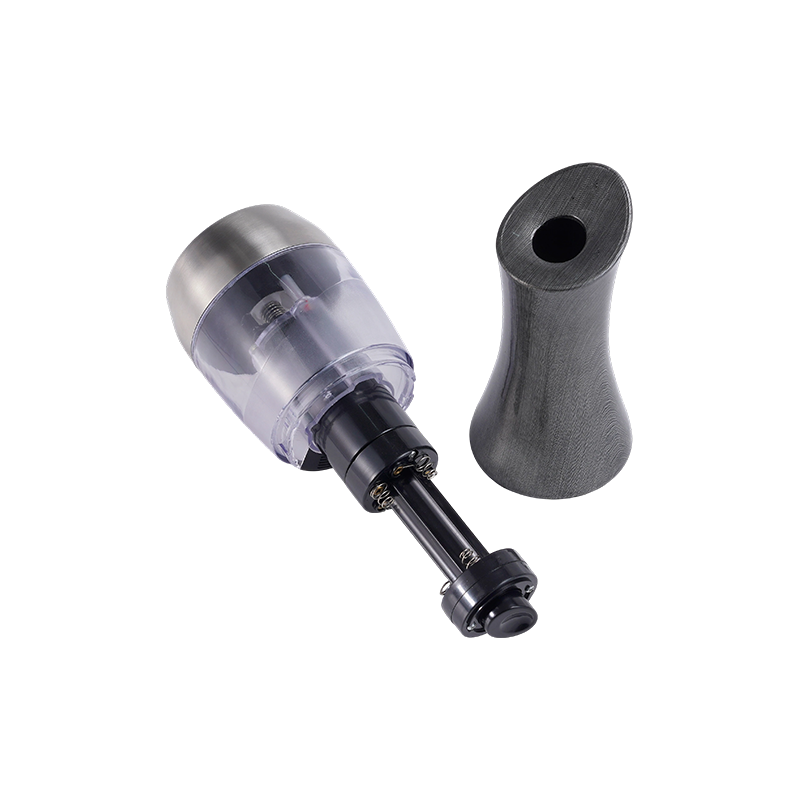 6 AAA batteries powered stainless steel pepper grinder